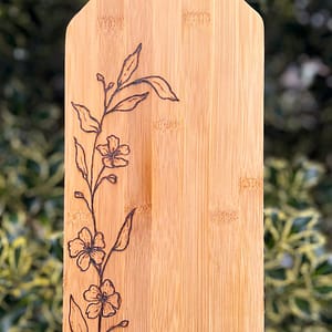 Floral Bamboo Charcuterie Board